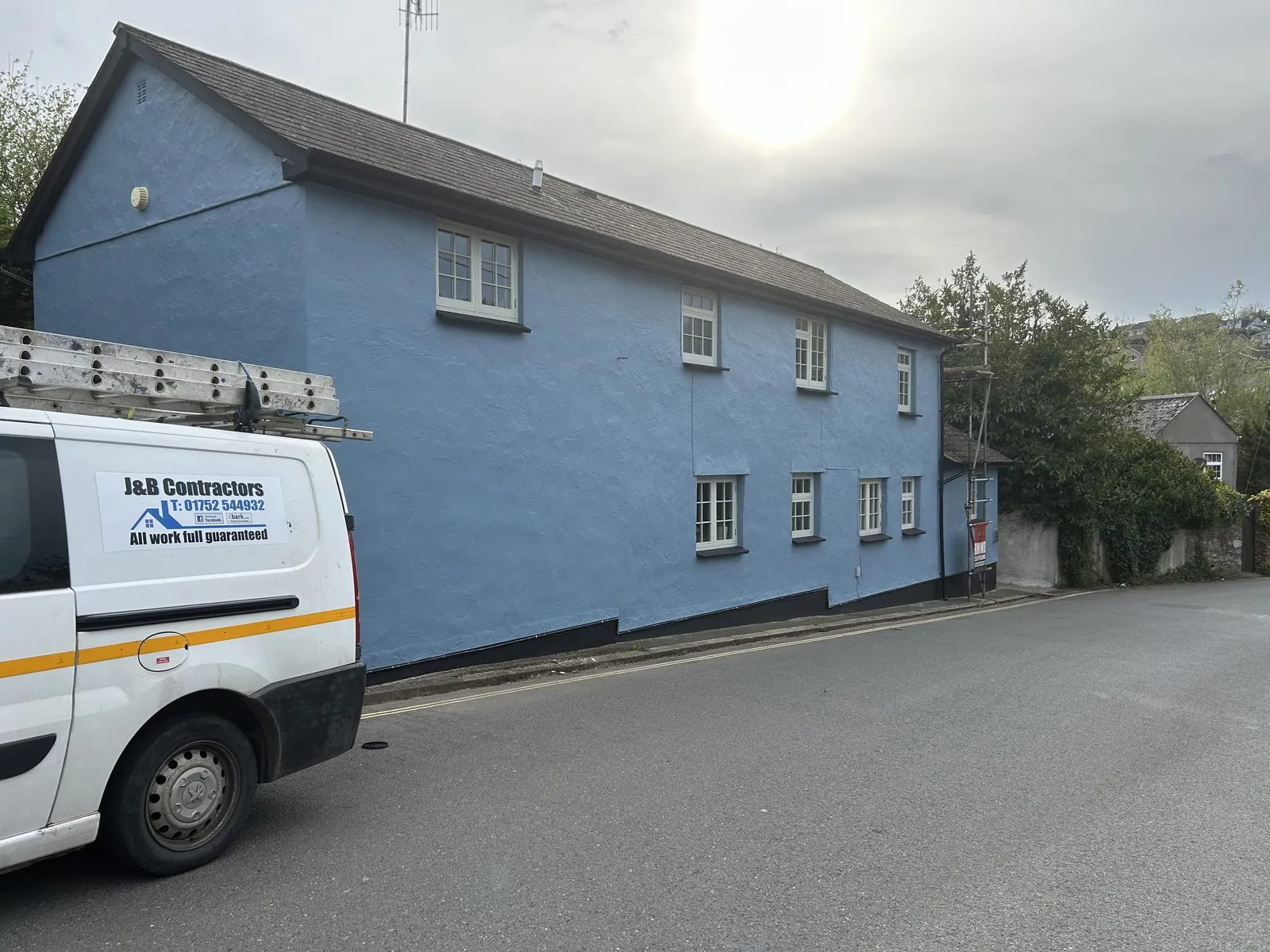 Exterior painting of a detached house in Ivybridge